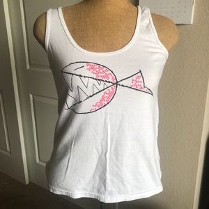 3/$15🦉 Pink Piranha Tank Top